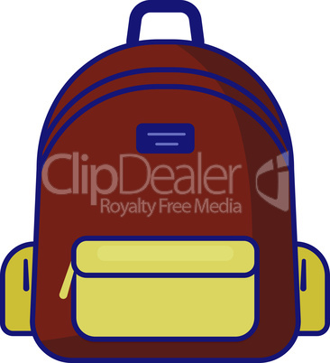 Backpack icon - vector school symbol - travel icon