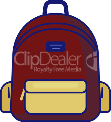 Backpack icon - vector school symbol - travel icon