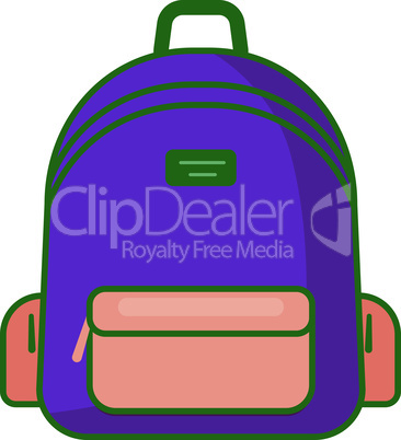 Backpack icon - vector school symbol - travel icon