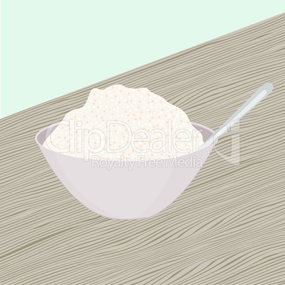 Sugar in a bowl