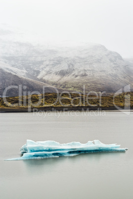 Iceberg in Fjallsarlon glacier lagoon, Iceland