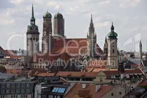 famous Munich Cathedral, also called Cathedral of Our Dear Lady, Munich