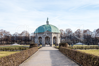 Hofgarten Park with Dianatempel in Munich, Germany