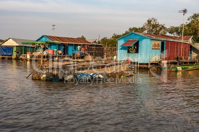 Floating village, Cambodia, Tonle Sap, Koh Rong island.