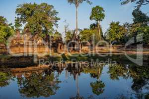 Banteay Srei is a Hindu temple dedicated to Shiva in Angkor, Cambodia