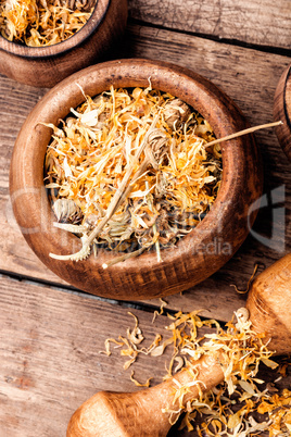 Dried calendula flowers