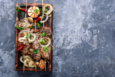 Kebabs - grilled meat