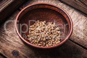 Chard seeds in bowl