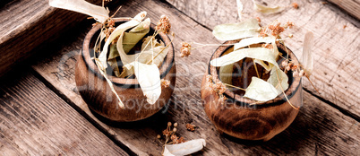 Dried linden flowers