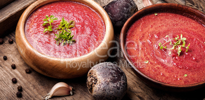 Beetroot creamy soup