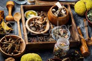 Set healing herbs