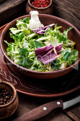 Healthy vegetarian salad