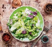 Healthy vegetarian salad