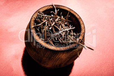 Dried herbs rosemary leaf