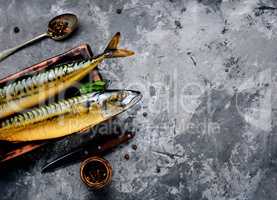 Smoked fish mackerel