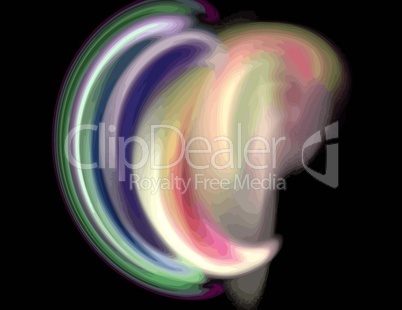 image of one Digital Fractal on Black Color image of one Digital Fractal on Black Color