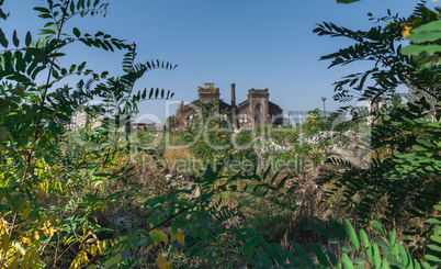 Old abandoned industrial factory in Ukraine