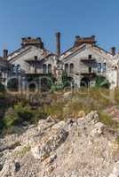 Old abandoned industrial factory in Ukraine