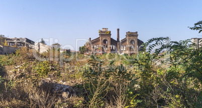 Old abandoned industrial factory in Ukraine