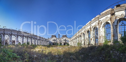 Old abandoned industrial factory in Ukraine