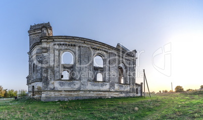 Abandoned Catholic church in Ukraine