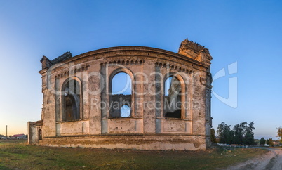 Abandoned Catholic church in Ukraine