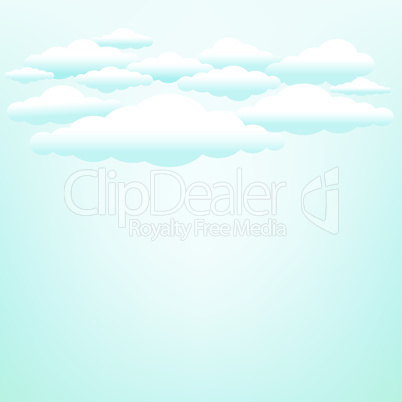 clouds on blue sky background