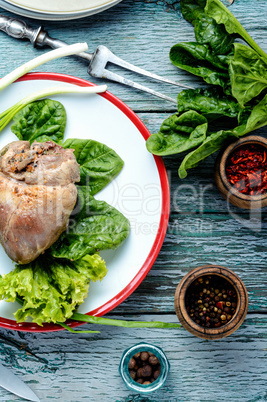 Dietary meat baked heart