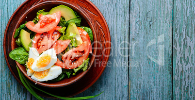 Summer vegetable salad