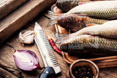 Fresh fish and ingredients