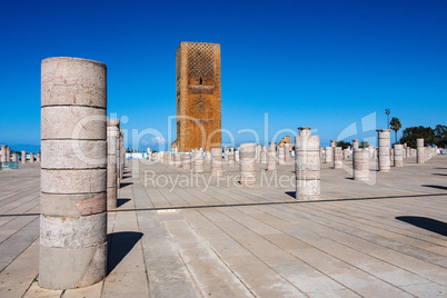 The Mausoleum of Mohammed V in Rabat, Morocco.