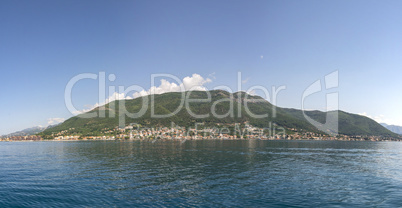 Villages on the shore of Bay of Kotor in  Montenegro.