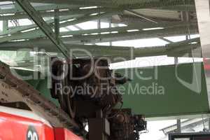Motor suspension railway