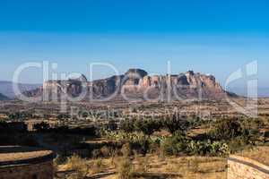 Landscape in Gheralta in Northern Ethiopia, Africa