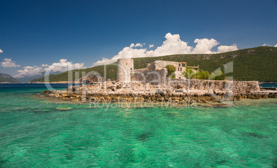 Monastery of the Assumption. Island in the Bay of Kotor, Montene