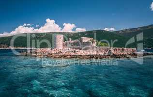 Monastery of the Assumption. Island in the Bay of Kotor, Montene