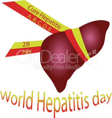 World Hepatitis day illustration