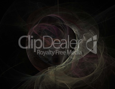 image of one Digital Fractal on Black Color image of one Digital Fractal on Black Color