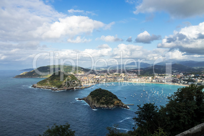 Donostia - San Sebastian view from Mont Igueldo, Basque Country, Spain