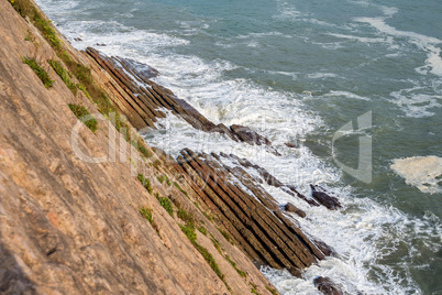 The Acantilado Flysch in Zumaia - Basque Country, Spain