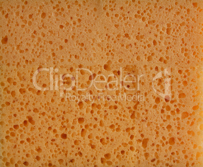 texture of yellow kitchen sponges for washing dishes