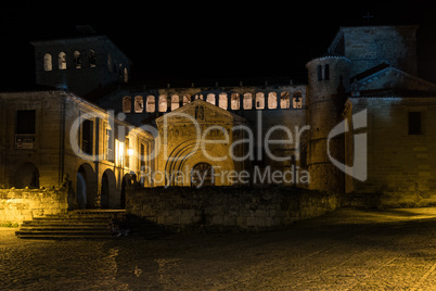 Plaza de Mayor in Santillana del Mar, Cantabria, Spain