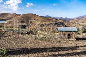 Landscape between Gheralta and Lalibela in Tigray, Ethiopia, Africa