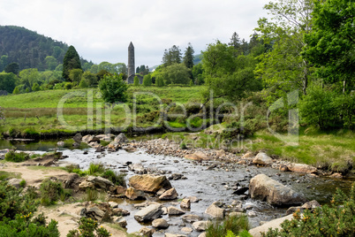 Glendalough is a village with a monastery in County Wicklow, Ireland.