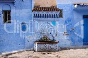 Medina of Chefchaouen, Morocco noted for its buildings in shades of blue