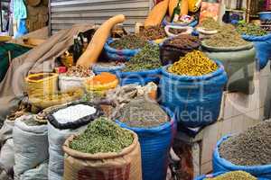 Traditional market in Meknes, Morocco in Africa