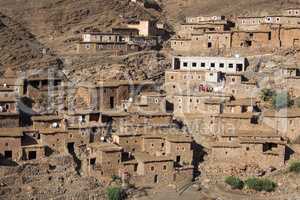 Landscape of the Atlas Mountains in Morocco, Africa