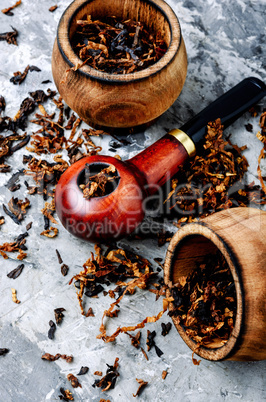 Vintage wooden tobacco pipe