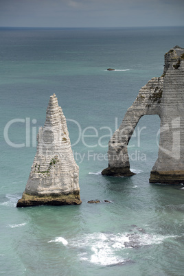 Kreideküste bei Etretat, Normandie