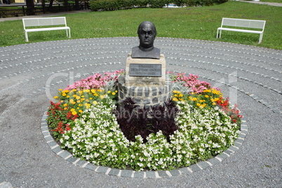 Kneipp-Denkmal im Kurpark in Bad Berneck